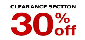 30 percent Clearance
