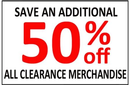 50% off Clearance