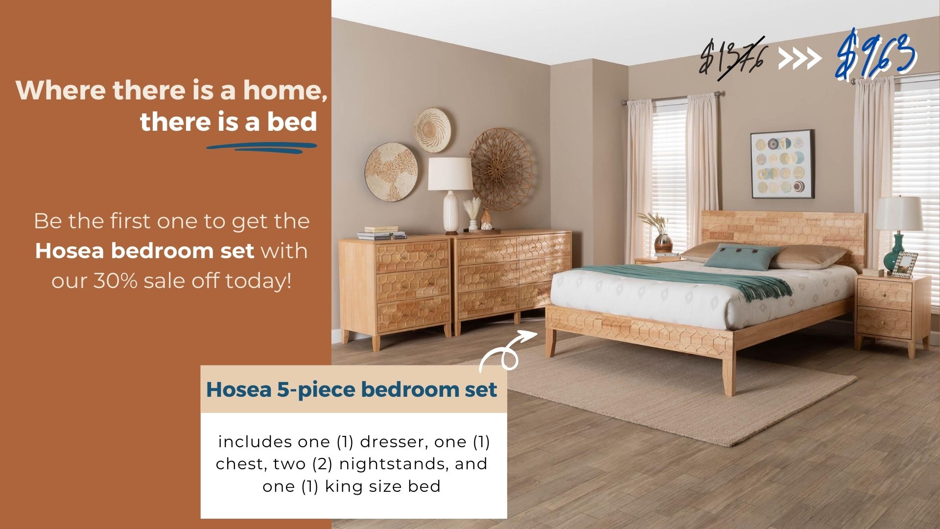 Hosea 5-piece bedroom set