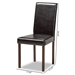 Baxton Studio Andrew Modern Dining Chair (Set of 4) - BSOAndrew Dining Chair