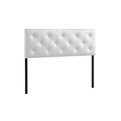 Baxton Studio Bedford White Full Sized Headboard Affordable modern furniture in Chicago, Bedford White Full Sized Headboard, Bedroom Furniture Chicago