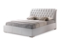 Baxton Studio Bianca White Modern Bed with Tufted Headboard - Full Size - BSOBBT6203-White-Bed-Full