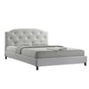 Baxton Studio Canterbury White Leather Contemporary Queen-Size Bed Affordable modern furniture in Chicago,Canterbury White Leather Contemporary Queen-Size Bed, Bedroom Furniture Chicago