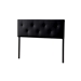Baxton Studio Dalini Modern and Contemporary King Black Faux Leather Headboard with Faux Crytal Buttons - BSOBBT6432-Black-King HB
