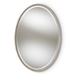 Baxton Studio Graca Modern and Contemporary Antique Silver Finished Oval Accent Wall Mirror - BSORXW-6156