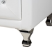 Baxton Studio Luminescence Wood Contemporary White Upholstered Dresser - BSOBBT2030-Dresser-White