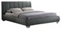 Baxton Studio Marzenia Wood and Grey Fabric Contemporary Queen-Size Bed - BSOBBT6085-Queen-Grey