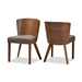 Baxton Studio Sparrow Brown Wood Modern Dining Chair (Set of 2) - BSOSPARROW DINING CHAIR-109/690