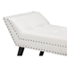 Baxton Studio Tamblin Modern and Contemporary White Faux Leather Upholstered Large Ottoman Seating Bench - BSOWS-22592-Matt White