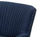 Baxton Studio Wilhelm Classic and Traditional Navy Blue Velvet Fabric Upholstered and Dark Brown Finished Wood Armchair - BSOHH-056-Velvet Blue-Chair