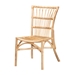 Baxton Studio Ammi Modern Bohemian Natural Brown Rattan 2-Piece Dining Chair Set