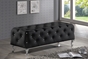 Baxton Studio Stella Crystal Tufted Black Modern Bench - BSOBBT5119-Black-Bench
