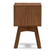 Baxton Studio  Warwick Two-tone Walnut and White Modern Accent Table and Nightstand - BSOST-005-AT Walnut/White