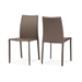 Baxton Studio Rockford Modern and Contemporary Taupe Bonded Leather Upholstered Dining Chair - BSOALC-1025-Taupe
