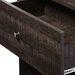 Baxton Studio Decon Modern and Contemporary Espresso Brown Wood 3-Drawer Storage Chest - BSOB06-Brown