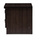 Baxton Studio Colburn Modern and Contemporary 2-Drawer Dark Brown Finish Wood Storage Nightstand Bedside Table - BSOBR888004-Wenge