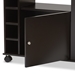 Baxton Studio Ontario Modern and Contemporary Dark Brown Wood Modern Dry Bar and Wine Cabinet - BSORT380-OCC