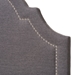 Baxton Studio Rita Modern and Contemporary Dark Grey Fabric Upholstered Twin Size Headboard - BSOBBT6567-Dark Grey-Twin HB