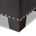 Baxton Studio Hannah Modern and Contemporary Dark Grey Fabric Upholstered Button-Tufting Storage Ottoman Bench - BSOBBT3136-OTTO-Dark Grey-H1217-20