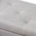 Baxton Studio Hannah Modern and Contemporary Grayish Beige Fabric Upholstered Button-Tufting Storage Ottoman Bench - BSOBBT3136-OTTO-Greyish Beige-H1217-14