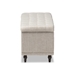 Baxton Studio Kaylee Modern Classic Beige Fabric Upholstered Button-Tufting Storage Ottoman Bench - BSOBBT3137-OTTO-Beige-H1217-3