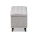 Baxton Studio Kaylee Modern Classic Grayish Beige Fabric Upholstered Button-Tufting Storage Ottoman Bench - BSOBBT3137-OTTO-Greyish Beige-H1217-14