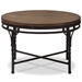 Baxton Studio Austin Vintage Industrial Antique Bronze Round Coffee Cocktail Occasional Table - BSOYLX-2687-CT