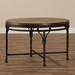 Baxton Studio Austin Vintage Industrial Antique Bronze Round Coffee Cocktail Occasional Table - BSOYLX-2687-CT