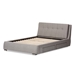 Baxton Studio Camile Modern and Contemporary Grey Fabric Upholstered 4-Drawer King Size Storage Platform Bed - BSOCF8545-Grey-King