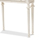 Baxton Studio Marquetterie French Provincial Style Weathered Oak and White Wash Distressed Finish Wood Two-Tone Console Table - BSOPRL16VM(AR)/M