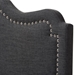 Baxton Studio Nadeen Modern and Contemporary Dark Grey Fabric King Size Headboard - BSOBBT6622-Dark Grey-King HB-H1217-20