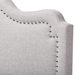 Baxton Studio Nadeen Modern and Contemporary Greyish Beige Fabric Queen Size Headboard - BSOBBT6622-Greyish Beige-Queen HB-H1217-14