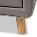 Baxton Studio Jonesy Mid-Century Grey Fabric Upholstered 2-Drawer Nightstand - BSOBBT3140-Grey-NS-800F