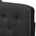 Baxton Studio Lucy Modern and Contemporary Dark Grey Fabric King Size Headboard - BSOBBT6625-Dark Grey-King HB-H1217-20