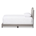 Baxton Studio Emerson Modern and Contemporary Light Grey Fabric Upholstered King Size Bed - BSOCF8747-G-Light Grey-King