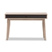 Baxton Studio Fella Mid-Century Modern 2-Drawer Oak and Grey Wood Study Desk - BSOSESD609-Hana Oak/Dark Grey-Desk