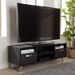 Baxton Studio Warwick Modern and Contemporary Espresso Brown Finished Wood TV Stand - BSOET 3112-02-Dark Brown-TV