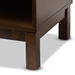 Baxton Studio Deirdre Modern and Contemporary Brown Wood 1-Drawer Nightstand - BSOHNS01-Walnut Brown-NS