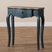 Baxton Studio Mazarine Classic and Provincial Blue Spruce Finished Console Table - BSOCES11-Blue Spruce-ST
