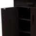 Baxton Studio Bienna Modern and Contemporary Wenge Brown Finished Shoe Cabinet - BSOMH17202-Wenge-Shoe Rack