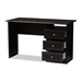 Baxton Studio Carine Modern and Contemporary Wenge Brown Finished Desk - BSOMH6013-Wenge-Desk