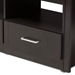 Baxton Studio Ryleigh Modern and Contemporary Wenge Brown Finished TV Stand - BSOMH8072-Wenge-TV