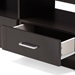 Baxton Studio Ryleigh Modern and Contemporary Wenge Brown Finished TV Stand - BSOMH8072-Wenge-TV