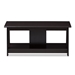 Baxton Studio Fionan Modern and Contemporary Wenge Brown Finished Coffee Table - BSOMH2134-Wenge-CT