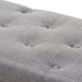 Baxton Studio Michaela Modern and Contemporary Grey Fabric Upholstered Storage Ottoman - BSOWS-20091-Grey-OTTO