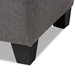 Baxton Studio Michaela Modern and Contemporary Grey Fabric Upholstered Storage Ottoman - BSOWS-20091-Grey-OTTO
