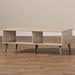 Baxton Studio Pierre Mid-Century Modern Oak and Light Grey Finished Wood Coffee Table - BSOSECFT3001-Hana Oak/Light Grey-CT