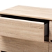 Baxton Studio Miren Mid-Century Modern Light Oak and Dark Grey 6-Drawer Dresser - BSOSECOD5015-Hana Oak/Dark Grey-6DW-Dresser