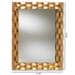 Baxton Studio Arpina Modern and Contemporary Antique Gold Finished Rectangular Accent Wall Mirror - BSORXW-8002