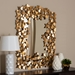 Baxton Studio Idalia Modern and Contemporary Antique Gold Finished Butterfly Accent Wall Mirror - BSORXW-6160